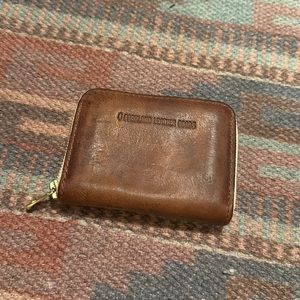 Portland Leather - small zipper pouch - Canyon EUC